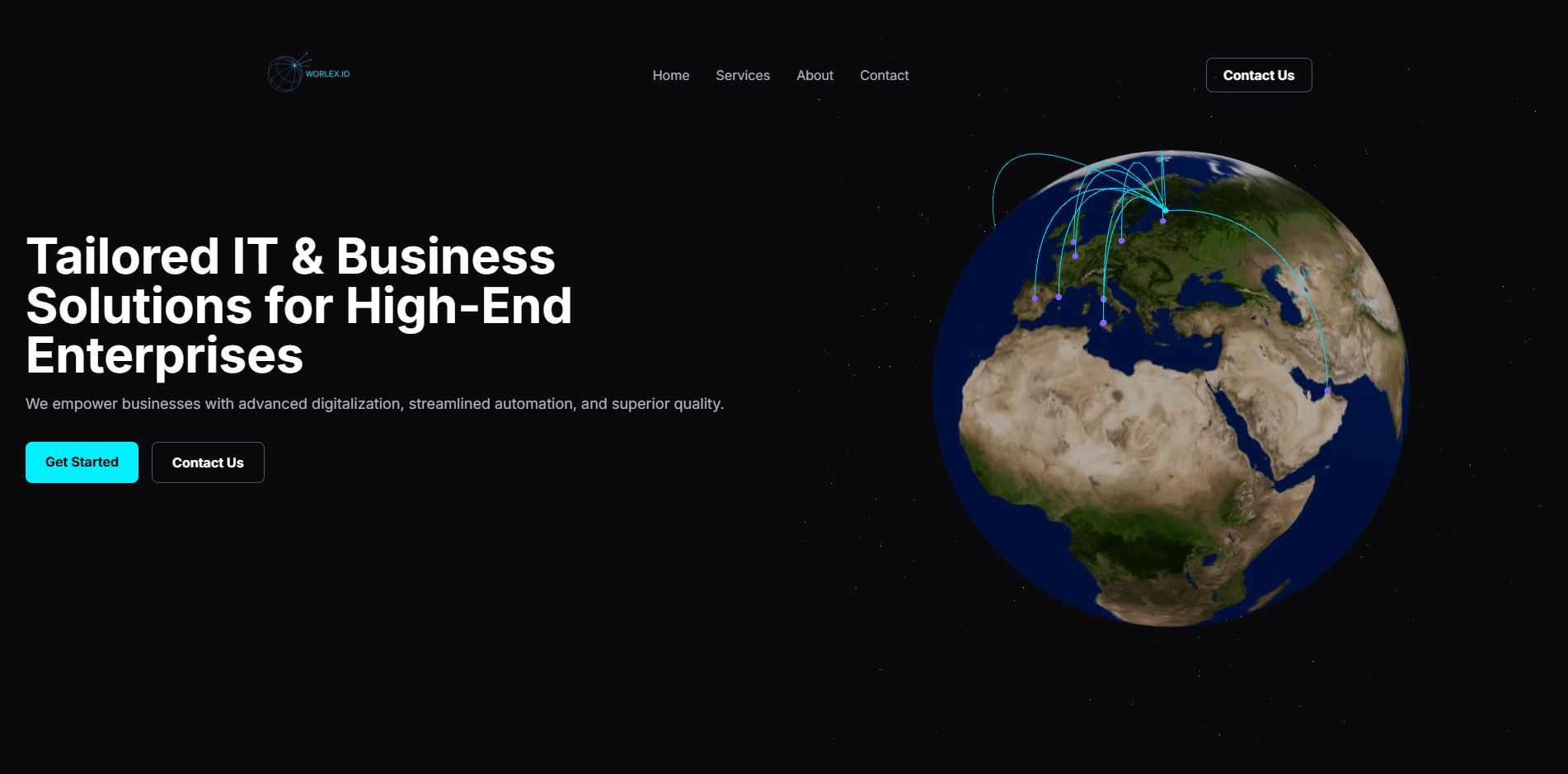 Скриншот сайта Worlex